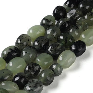 Dark Sea Green Oval Malaysia Jade Beads