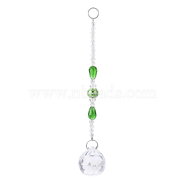 Green Teardrop Glass Decoration