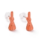 Alloy Besom Stud Earrings with Steel Pin(EJEW-E143-07)-1