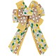 noeud papillon en polyester à motif citron et pois(DIY-WH0387-78)-1