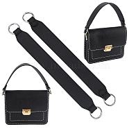 PU Leather Bag Strap, with Zinc Alloy Finding, for Bag Replacement Accessories, Silver, 34.1x3.4x0.3cm(FIND-WH0069-04C-1)