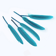Goose Feather Costume Accessories, Dyed, Teal, 100~175x13~25mm(X-FIND-Q056-01)