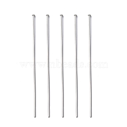 304 Stainless Steel Flat Head Pins, Stainless Steel Color, 50x0.6mm, 22 Gauge, 5000pcs/bag, Head: 1mm(STAS-E023-0.6x50mm)