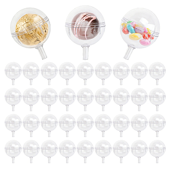 Plastic Chocolate Cup Holder, Clear, 53x39mm