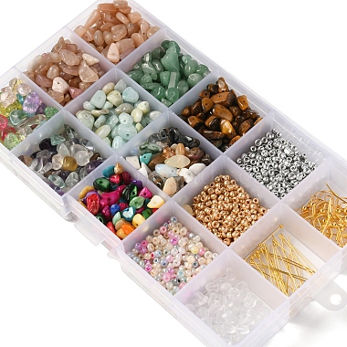 Набор для изготовления браслетов из сережек и драгоценных камней своими руками(DIY-YW0006-22)-2