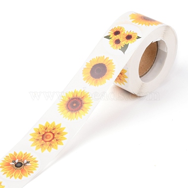 Sunflower Theme Paper Stickers(DIY-L051-001)-3