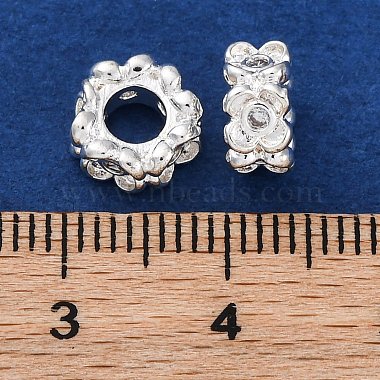 Brass Micro Pave Clear Cubic Zirconia Spacer Baeds(KK-Z089-14S)-3