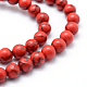 Synthetic Howlite Bead Strand(G-E439-6mm-01A)-1