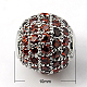 Messing Zirkonia Perlen(X-ZIRC-D009-04P)-1