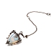 Mixed Gemstone Triangle Dowsing Pendulum Pendants(G-G022-01R)-3