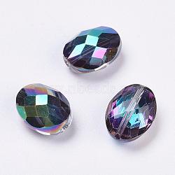 Imitation Austrian Crystal Beads, Grade AAA, Faceted, Oval, Colorful, 13x10x7mm, Hole: 0.9~1mm(SWAR-F063-13x10mm-31)
