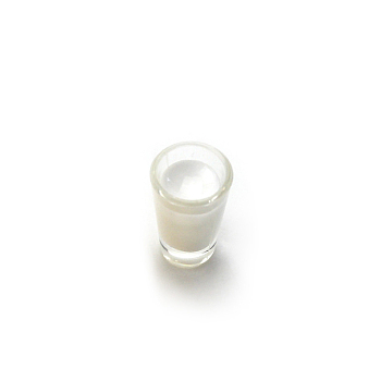 Mini Resin Imitation Milk Cup, for Dollhouse Accessories, Pretending Prop Decorations, White, 8x6x12mm