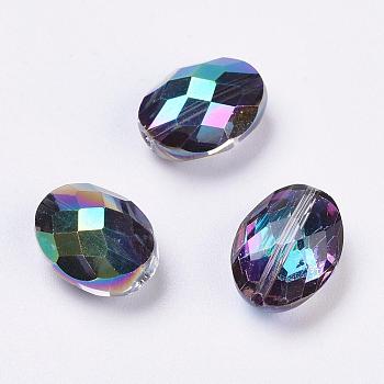 Imitation Austrian Crystal Beads, Grade AAA, Faceted, Oval, Colorful, 13x10x7mm, Hole: 0.9~1mm
