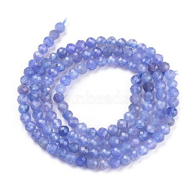 brins de perles de tanzanite naturelles(G-R475-033)-2