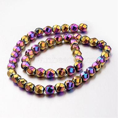 Electroplate Non-magnetic Synthetic Hematite Beads Strands(G-F300-13)-2