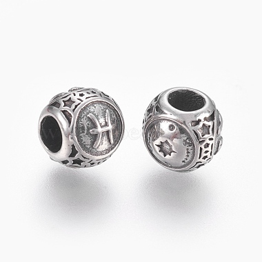 10mm Rondelle Stainless Steel Beads