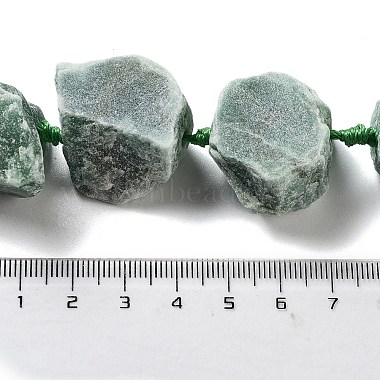 Raw Rough Natural Green Aventurine Beads Strands(G-J388-A04-01)-4