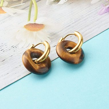 Handmade Natural & Synthetic Gemstone Dangle Hoop Earrings(EJEW-JE04577)-5
