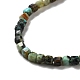 Brins de perles turquoises africaines naturelles (jaspe)(G-D467-A13)-3