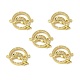 Brass Micro Pave Clear Cubic Zirconia Connector Charms(KK-E068-VB059)-4