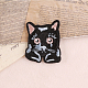 Cat Shape Computerized Embroidery Cloth Iron on/Sew on Patches(WG28518-01)-1