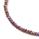 Bracelets en perles de verre galvanisé à facettes(X-BJEW-JB05693-03)-2