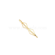 Iron Hair Bobby Pin Findings, Double Rhombus, Golden, 70x12x5.5mm(IFIN-WH00102-04G)