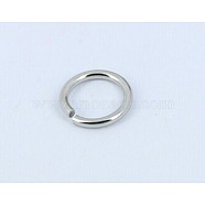 304 Stainless Steel Jump Rings Jewelry Findings, Closed but unsolder, Stainless Steel Color, 18 Gauge, 10x1mm, Inner Diameter: 8mm, about 1500pcs/bag(J0R7Z011-A)