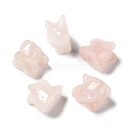 Natural Rose Quartz Beads, Rabbit, 13~14x11~11.5x16~17mm, Hole: 2mm(G-Z037-02)