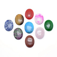 Natural & Synthetic Mixed Stone Cabochons, Oval, 40x30x7.5~8mm(G-P393-I)