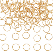 100Pcs 304 Stainless Steel Jump Rings, Open Jump Rings, Real 18K Gold Plated, 18 Gauge, 12x1mm, Inner Diameter: 10mm(STAS-UN0055-24)