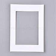 Card Paper Picture Mats, Rectangle, White, 17.65x12.5x0.15cm(DIY-WH0157-75A)