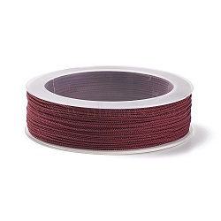 Braided Nylon Threads, Dyed, Knotting Cord, for Chinese Knotting, Crafts and Jewelry Making, Coconut Brown, 1.5mm, about 13.12 yards(12m)/roll(NWIR-E023-1.5mm-22)