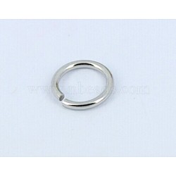 Tarnish Resistant 304 Stainless Steel Jump Rings Jewelry Findings, Closed but unsolder, Stainless Steel Color, 18 Gauge, 10x1mm, Inner Diameter: 8mm, about 1500pcs/bag(J0R7Z011-A)