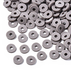 Handmade Polymer Clay Beads, for DIY Jewelry Crafts Supplies, Disc/Flat Round, Heishi Beads, Dark Khaki, 6x1mm, Hole: 2mm, about 1175pcs/50g(X-CLAY-Q251-6.0mm-104)