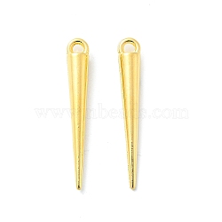 Tibetan Style Alloy Spike Pendants, Cadmium Free & Nickel Free & Lead Free, Golden, 34x4.5x4.5mm, Hole: 2mm, about 560pcs/1000g(TIBEP-A16461-G-NR)