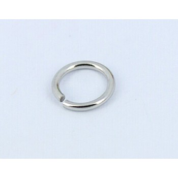 304 Stainless Steel Jump Rings Jewelry Findings, Closed but unsolder, Stainless Steel Color, 18 Gauge, 10x1mm, Inner Diameter: 8mm, about 1500pcs/bag