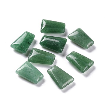 Natural Green Aventurine Beads, Faceted, Trapezoid, 14x10x4.5mm, Hole: 1.2mm