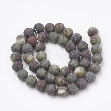 Natural Dragon Blood Stone Beads Strands(G-T106-141)-3