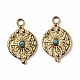 Vacuum Plating 201 Stainless Steel Natural Turquoise Pendants(STAS-C064-VC868)-3