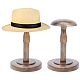Wood Dome Shaped Stem Hat Rack(ODIS-WH0001-46B)-1