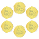 12 feuilles d'autocollants en relief en feuille d'or(DIY-WH0451-023)-1