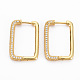 Rectangle Hoop Earrings for Girl Women(X-EJEW-N099-002LG-NF)-1
