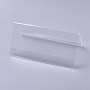 Clear Acrylic Name Card Holders & Straps(X-TACR-WH0002-10)