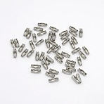 Tarnish Resistant 304 Stainless Steel Ball Chain Connectors, Stainless Steel Color, 9x3.5mm, Fit for 2.5mm ball chain(STAS-G113-80P)