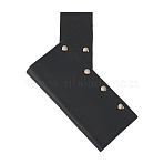 Medieval Style Adjustable PU Leather Sword Holder, with Metal Findings for Swords, Black, 190x137x12mm(AJEW-WH0561-001)