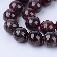 Natural Garnet Beads Strands, Round, 4~4.5mm, Hole: 0.8mm, about 96pcs/strand, 15.5 inch(X-G-Q462-4mm-23)