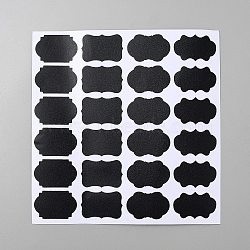 Paper Picture Stickers, Adhesive Label, Black, 186x180x0.2mm(DIY-WH0750-124)