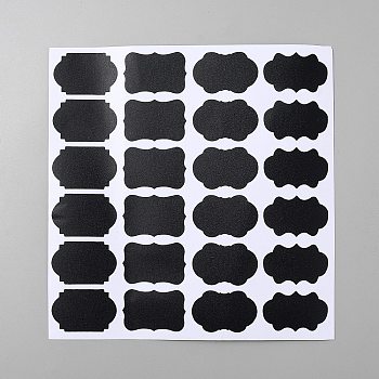 Paper Picture Stickers, Adhesive Label, Black, 186x180x0.2mm