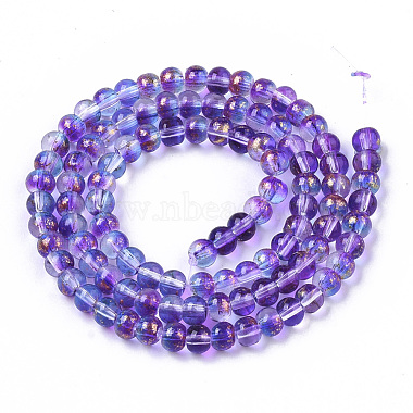Transparent Spray Painted Glass Bead Strands(X-GLAA-N035-03A-B03)-2